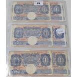 A group of twenty one Bank of England £1 banknotes, all Peppiatt, various conditions