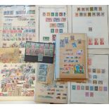 An accumulation of French Colony stamps, on leaves, stock cards and envelopes