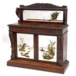 A late Regency rosewood chiffonier, carved acanthus leaves, the superstructure and pair of doors