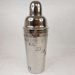 A plated menu cocktail shaker, 27 cm high Modern