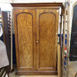 EXTRA LOT: A Victorian mahogany two door wardrobe, 133 cm wide