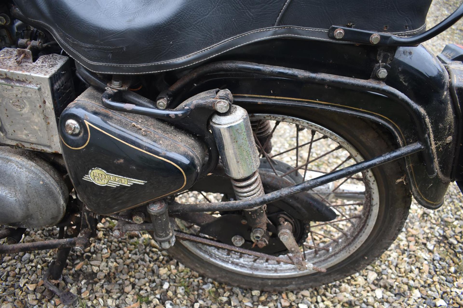 A 1991 Royal Enfield Bullet 350 Registration number H125 DTA Barn stored from a deceased estate - Image 3 of 6