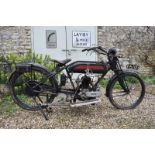 A 1921 Blackburne Flat Tank Registration number PA 1121 Hand change Barn stored from a deceased