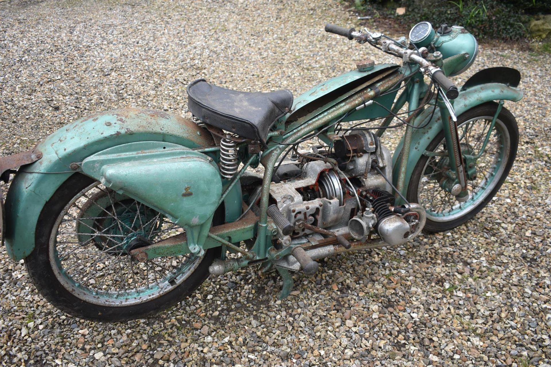 A rare Douglas Cutaway Display Motorcycle Unregistered Motor show display machine with letter of - Image 5 of 8