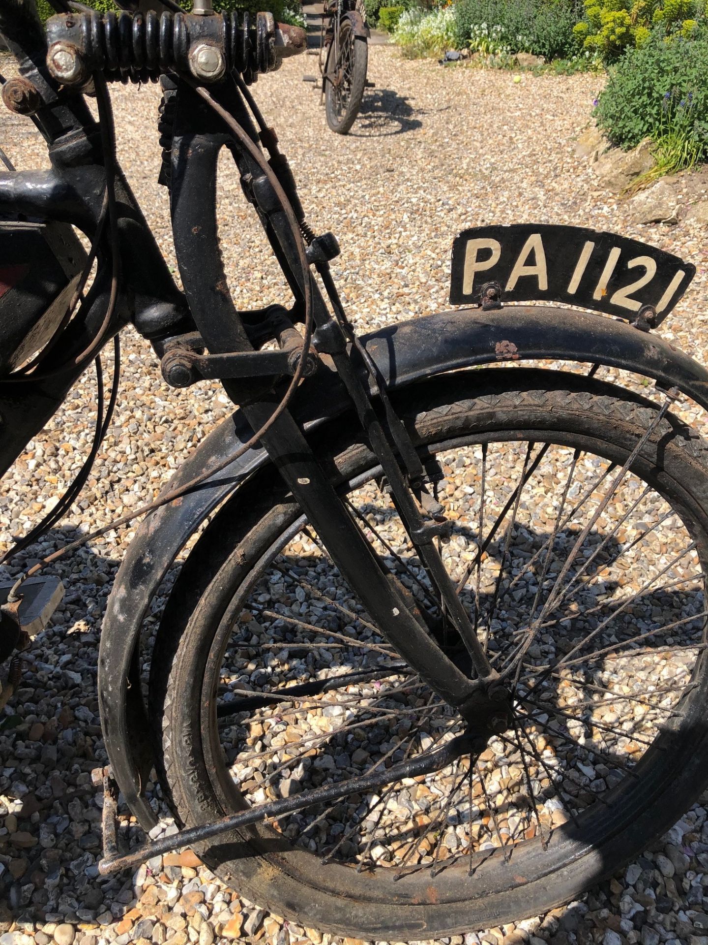 A 1921 Blackburne Flat Tank Registration number PA 1121 Hand change Barn stored from a deceased - Image 12 of 24