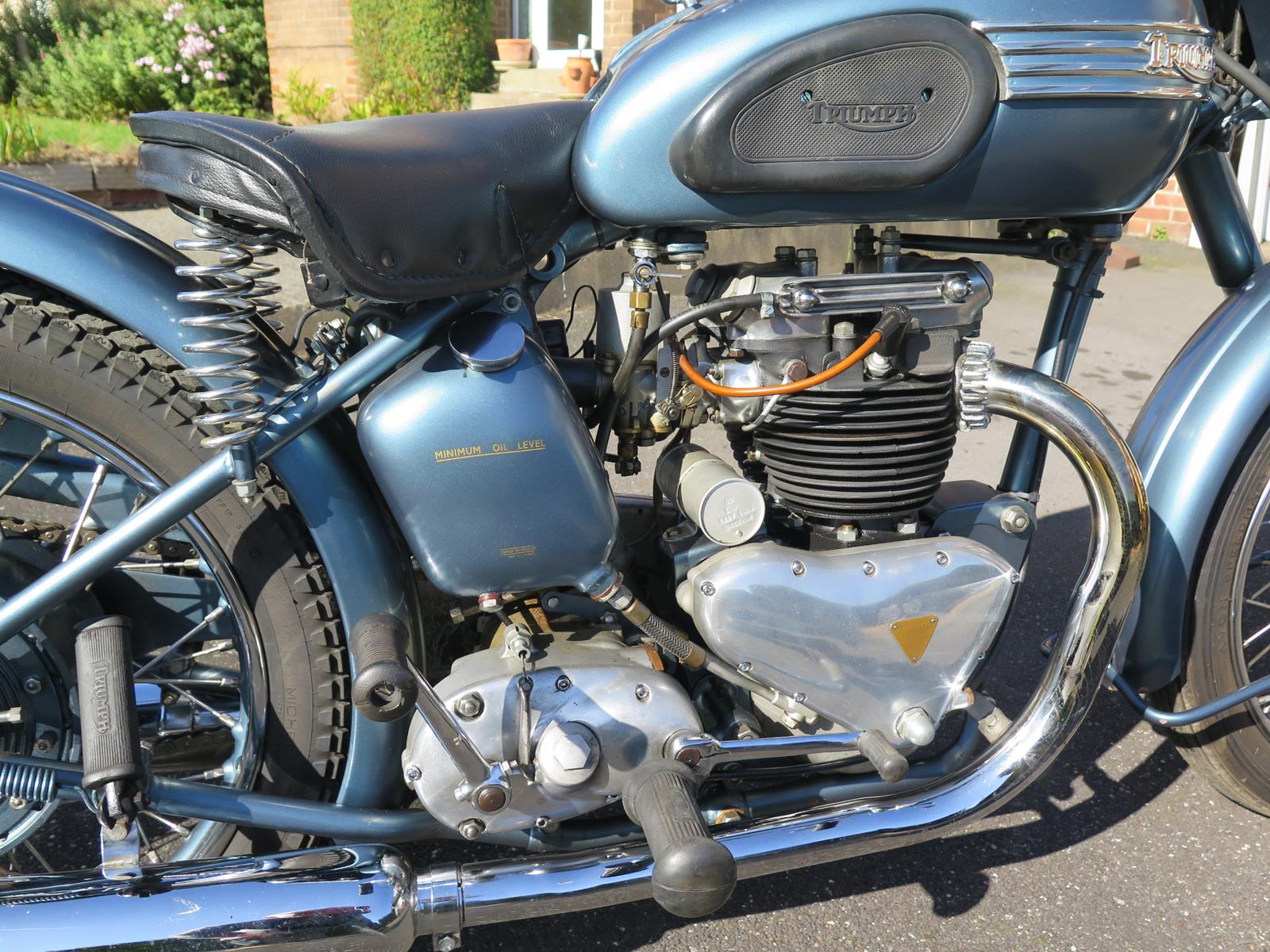 A 1954 Triumph 6T Thunderbird Frame number 49024 Engine number 49024 Restored to original - Image 7 of 7