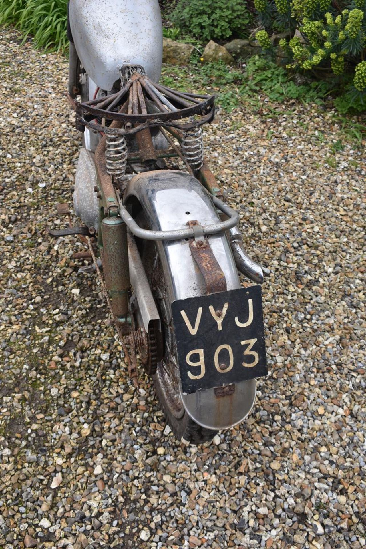 A 1962 Royal Enfield Bullet 350 Trials Registration number VYJ 903 Engine number 17563 Barn stored - Image 6 of 6