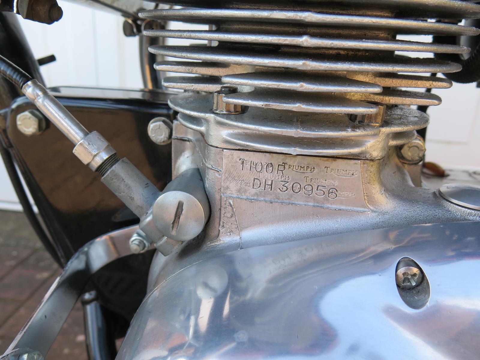 A 1973 Triumph T100R Daytona Registration number WWE 113L Frame number DH30956 Engine number DH30956 - Image 7 of 11