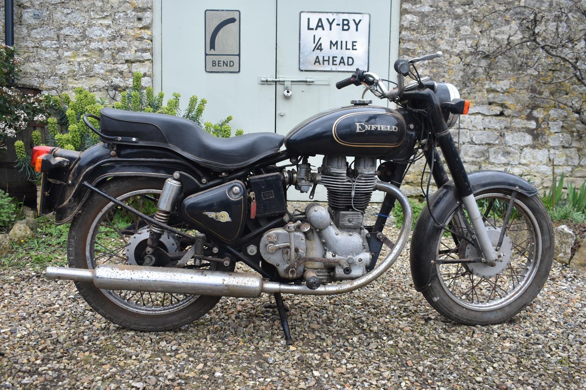 A 1991 Royal Enfield Bullet 350 Registration number H125 DTA Barn stored from a deceased estate