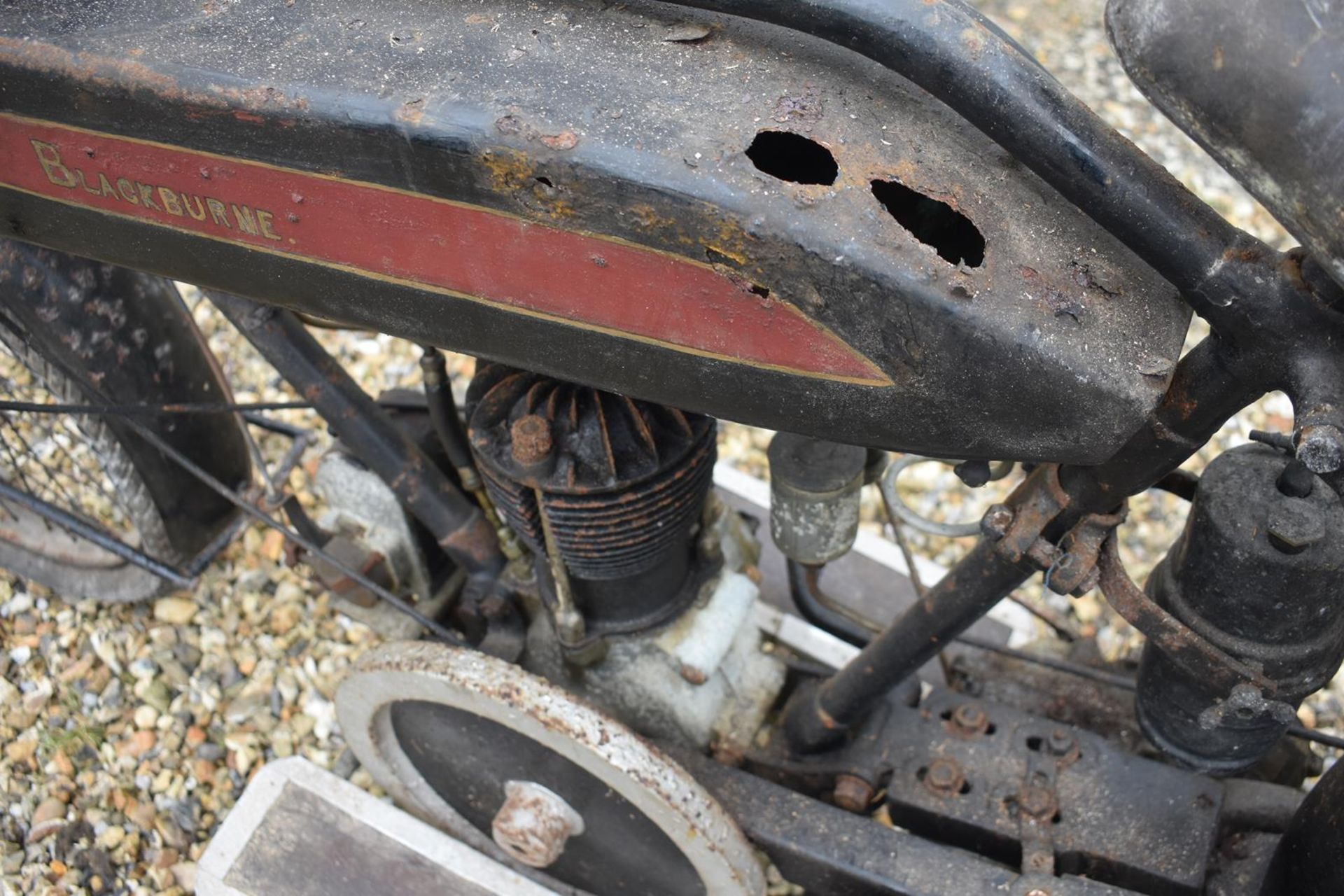 A 1921 Blackburne Flat Tank Registration number PA 1121 Hand change Barn stored from a deceased - Image 5 of 24