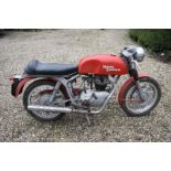 A 1966 Royal Enfield Continental GT Registration number EOR 736D Engine number GT17412 Barn stored