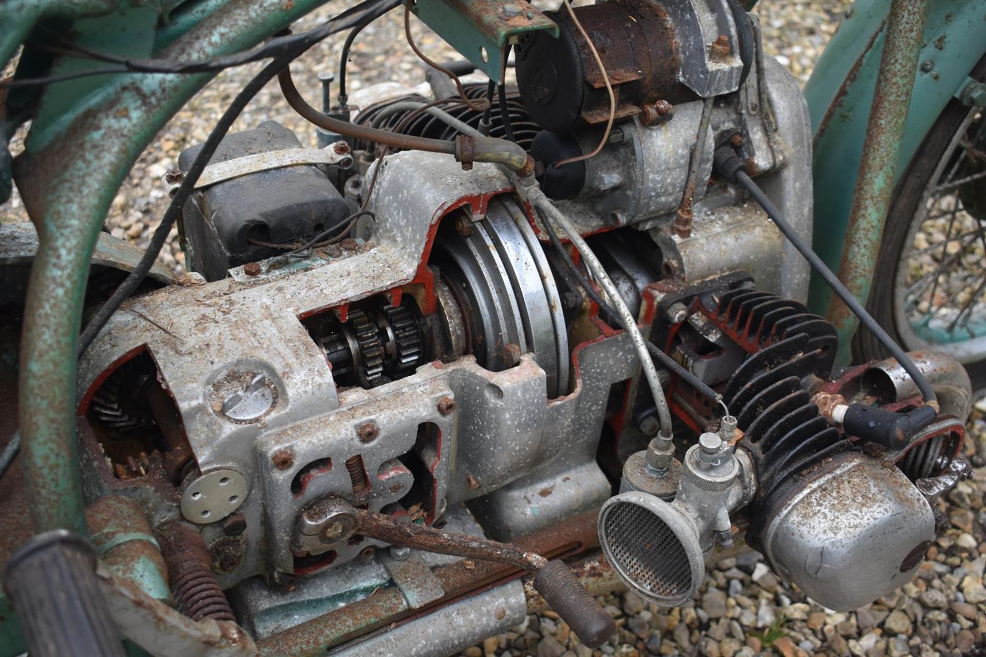 A rare Douglas Cutaway Display Motorcycle Unregistered Motor show display machine with letter of - Image 4 of 8