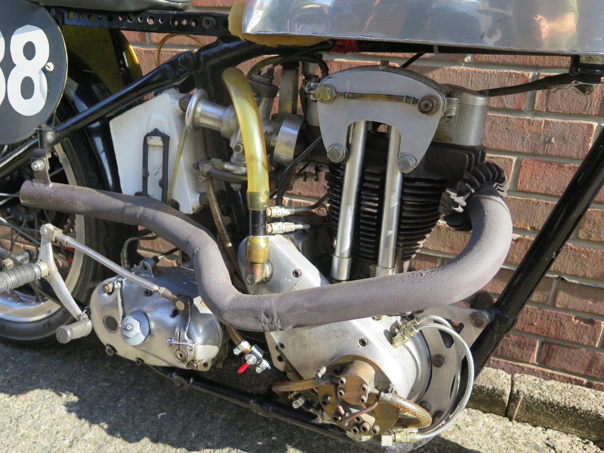 A 1937 Triumph Tiger 70 400 Purchased new in 1937 by Geoffrey Pollard Later converted for racing - Image 6 of 6
