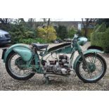 A rare Douglas Cutaway Display Motorcycle Unregistered Motor show display machine with letter of