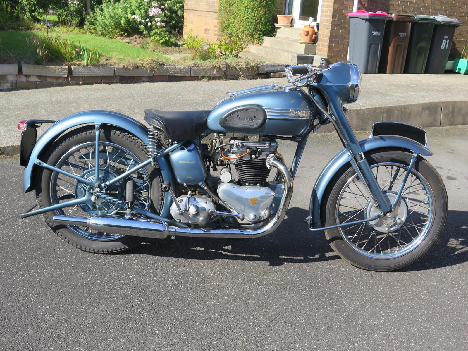 A 1954 Triumph 6T Thunderbird Frame number 49024 Engine number 49024 Restored to original