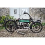 A 1921 Royal Enfield V-Twin Flat Tank Registration number T 5327 Banbury Run eligible Barn stored