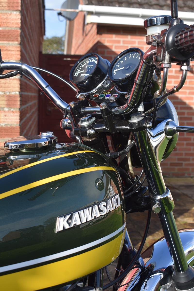 A 1974 Kawasaki Z1A Registration number GAW 215M Frame number Z1F38663 Green V5C Canadian import - Image 12 of 15