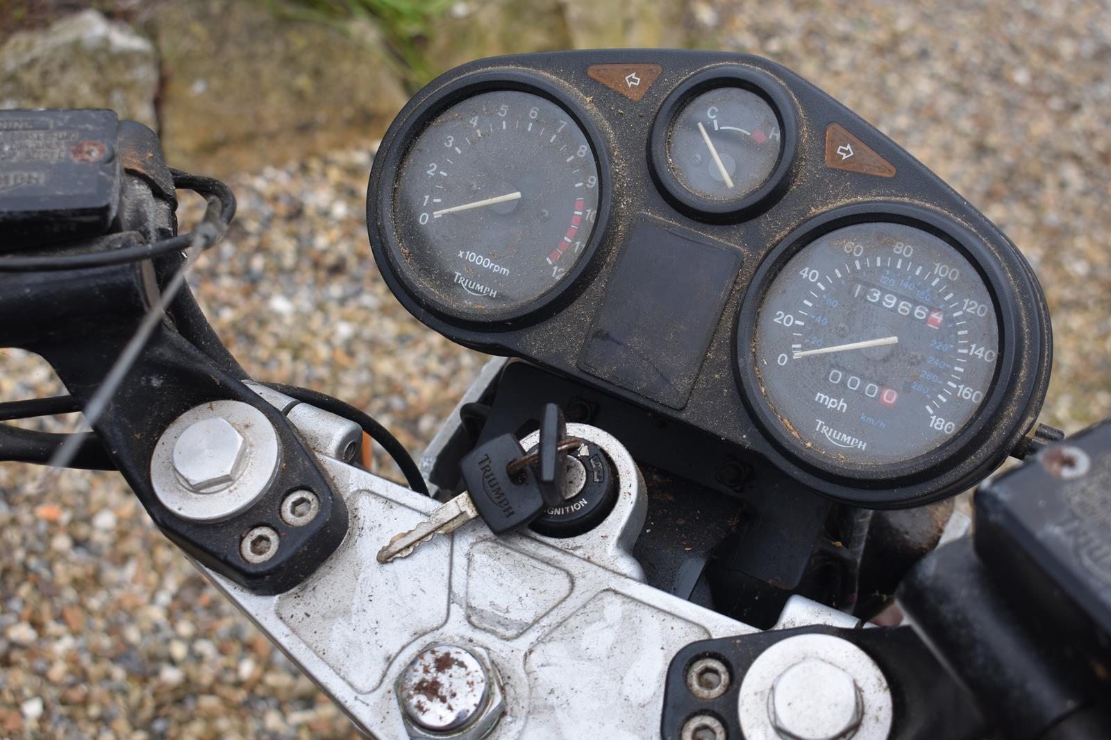 A 1992 Triumph Trident 900 Registration number K987 BRW, Barn stored from a - Image 5 of 5