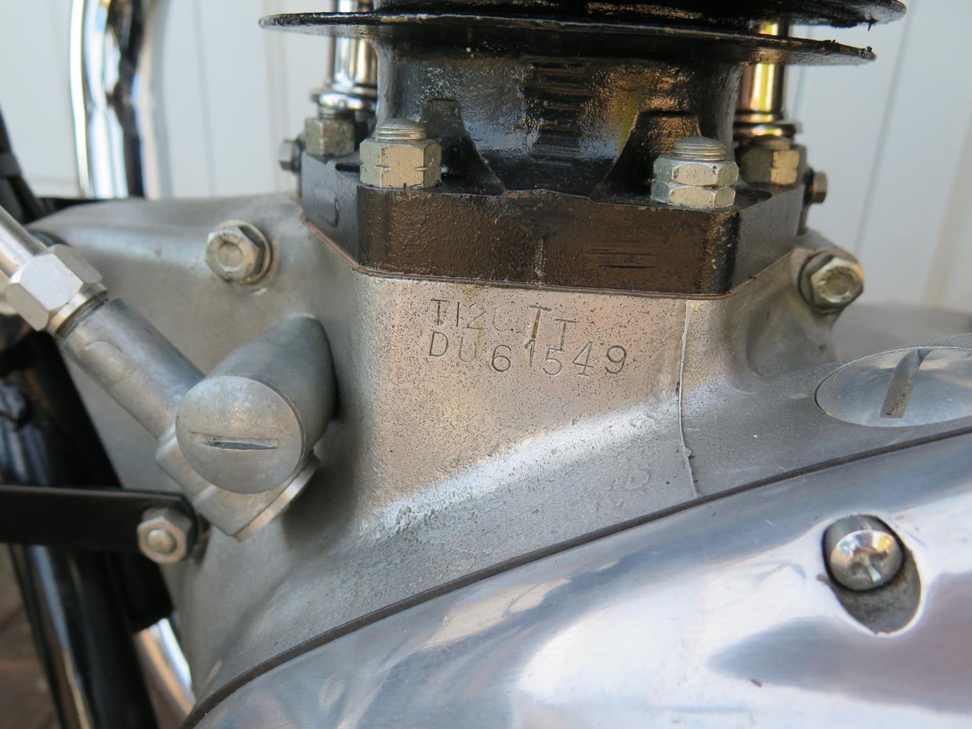 A 1967 Triumph T120 TT Bonneville Frame number DU 61549 Engine number DU 61549 - Image 3 of 9