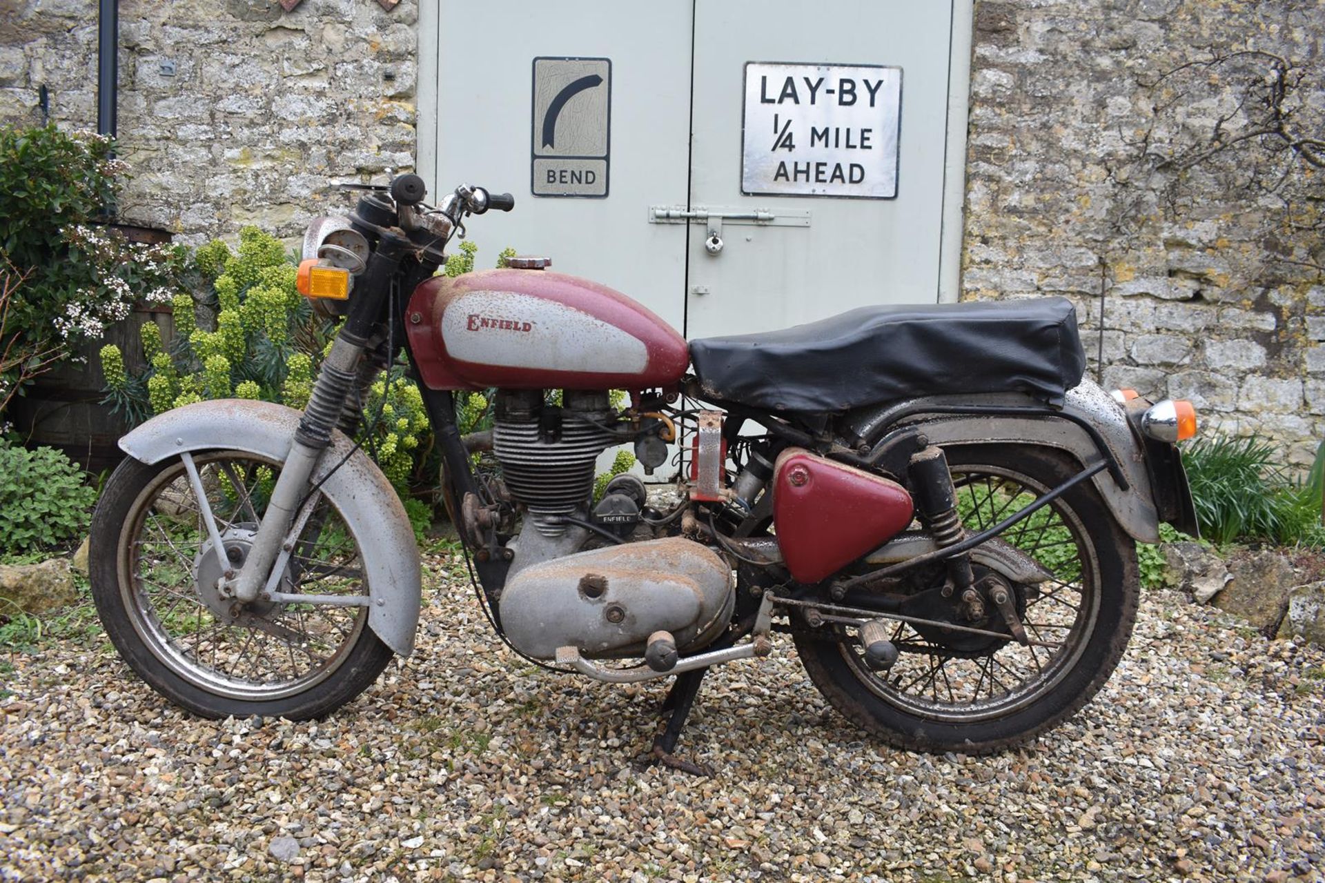 A 1987 Royal Enfield 350 Bullet Registration number E600 PCV Engine number 362060 Last taxed 1995