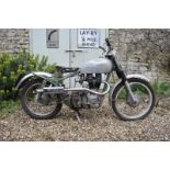 A 1962 Royal Enfield Bullet 350 Trials Registration number VYJ 903 Engine number 17563 Barn stored