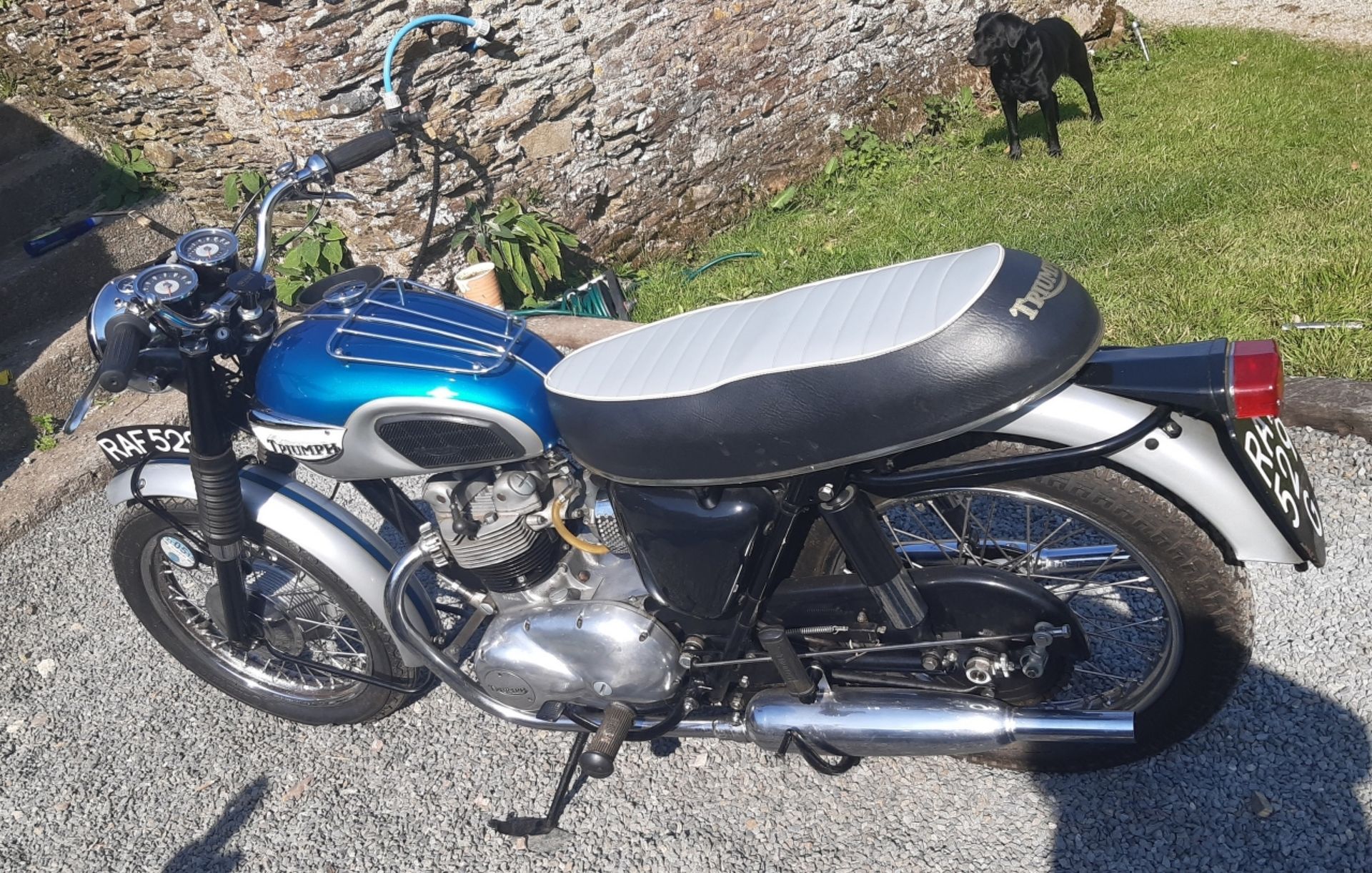 A 1969 Triumph T90 Blue/silver V5C Well presented Dry stored for many - Image 2 of 12