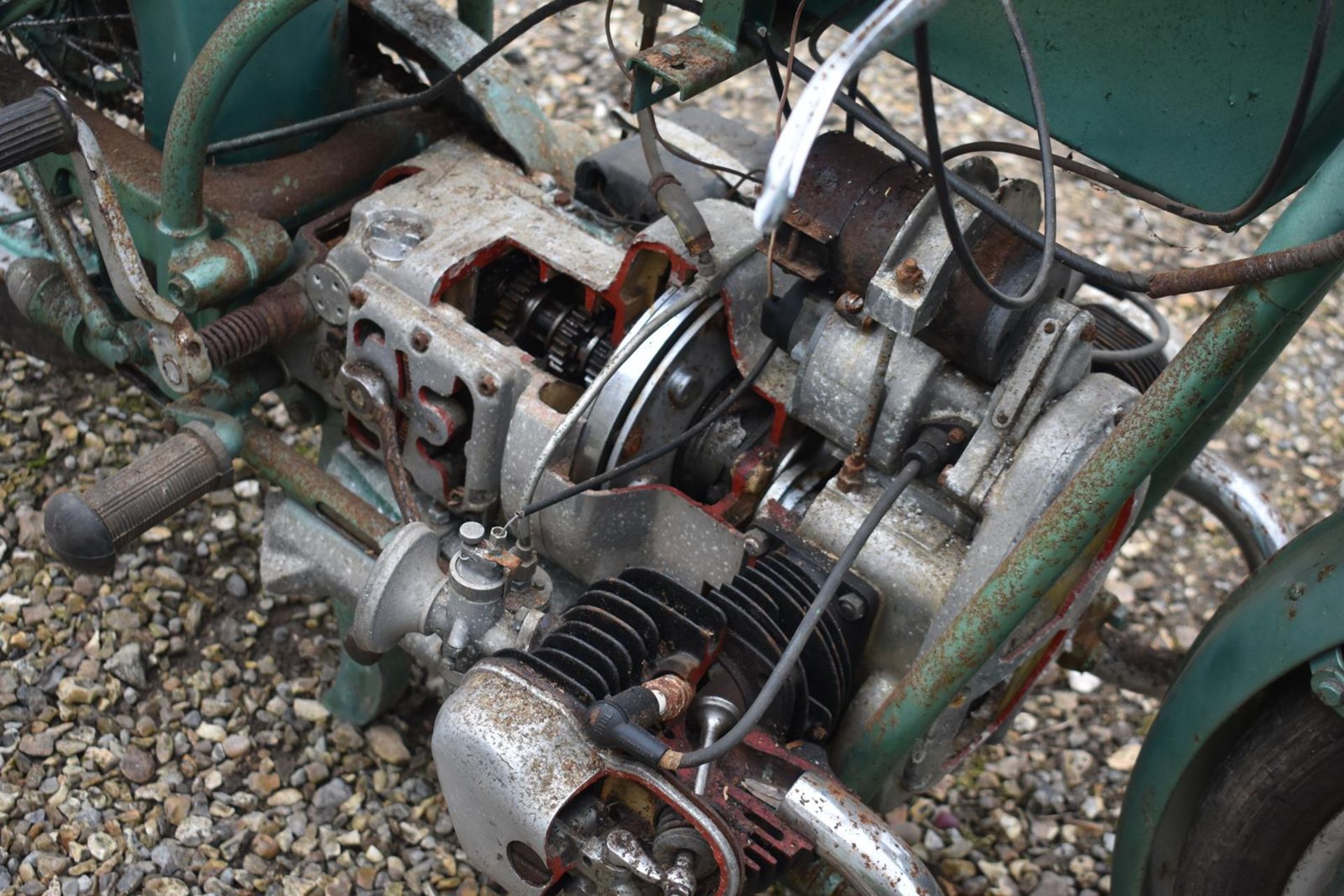 A rare Douglas Cutaway Display Motorcycle Unregistered Motor show display machine with letter of - Image 3 of 8