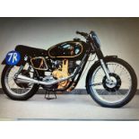 A 1950 AJS 7R Frame number not visible Engine number 50 7R 830 Totally restored to original