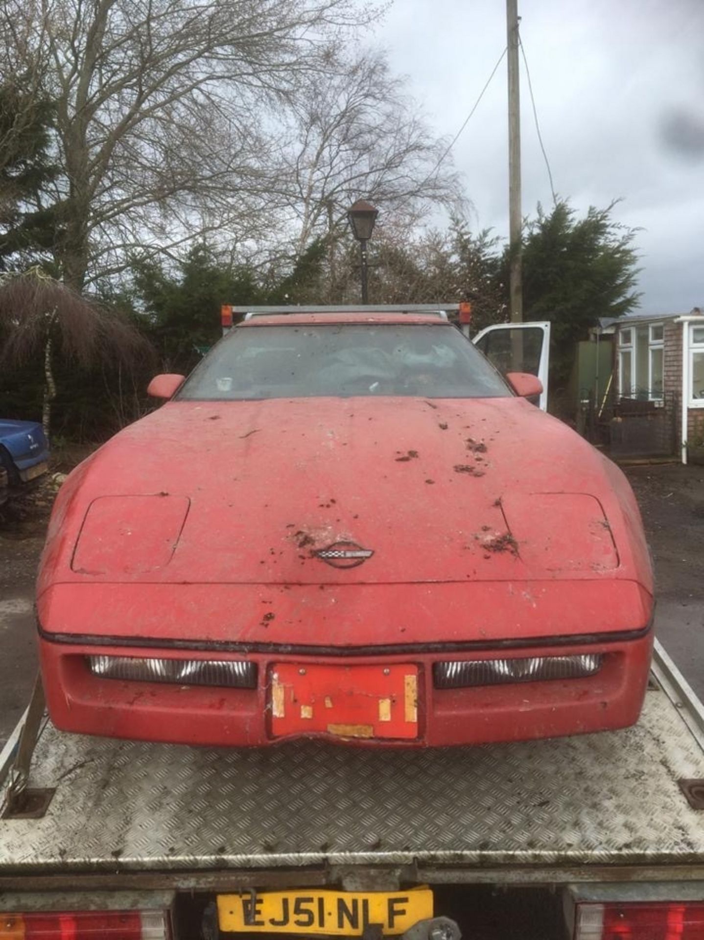 A 1983 Chevrolet Corvette C4 Registration number A541 OEL Chassis number IGIAY0784E5128138 Red and - Image 8 of 15