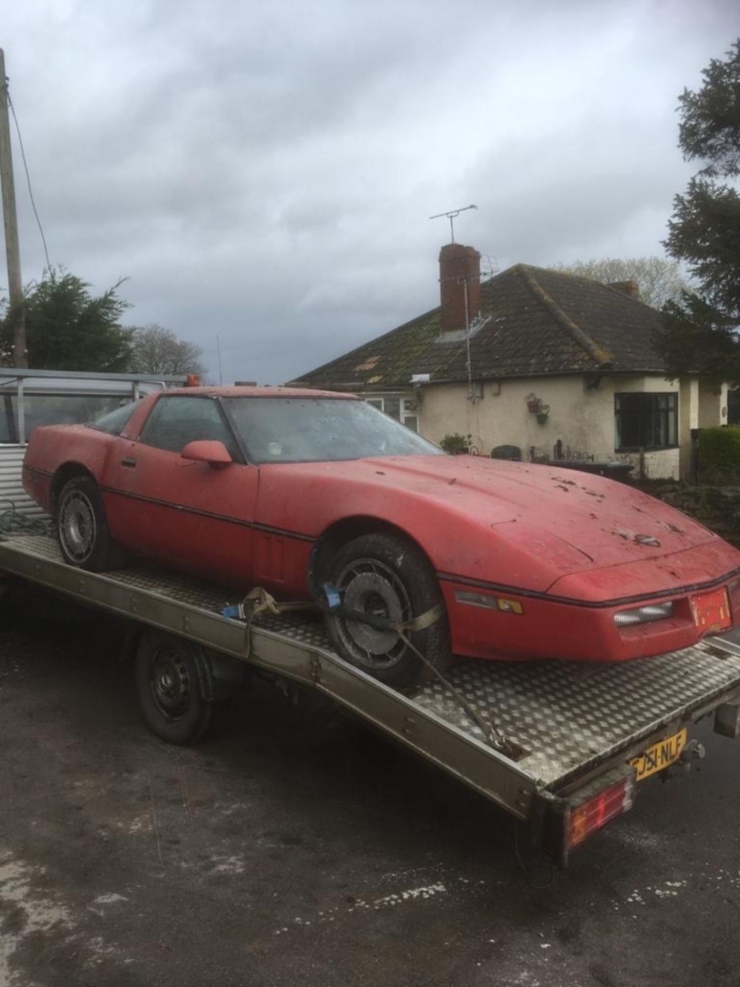 A 1983 Chevrolet Corvette C4 Registration number A541 OEL Chassis number IGIAY0784E5128138 Red and - Image 14 of 15