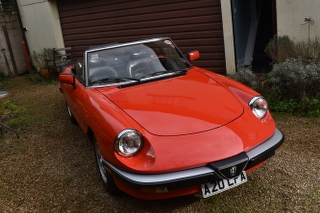 A 1985 Alfa Romeo Spider 3 Registration number A20 LFA Chassis number ZAR8A5417F1021233 Red with - Image 5 of 29