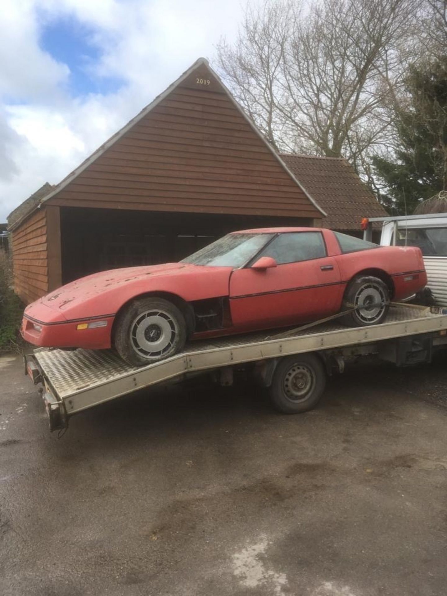 A 1983 Chevrolet Corvette C4 Registration number A541 OEL Chassis number IGIAY0784E5128138 Red and - Image 9 of 15