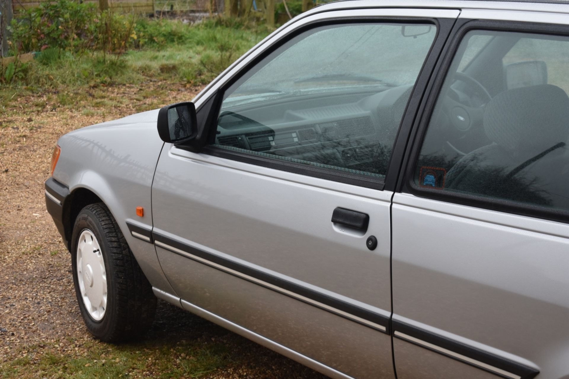 A 1990 Ford Fiesta MkIII 1600S Registration number H373 HJB V5C, MOT to February 2021 Silver with - Image 4 of 23