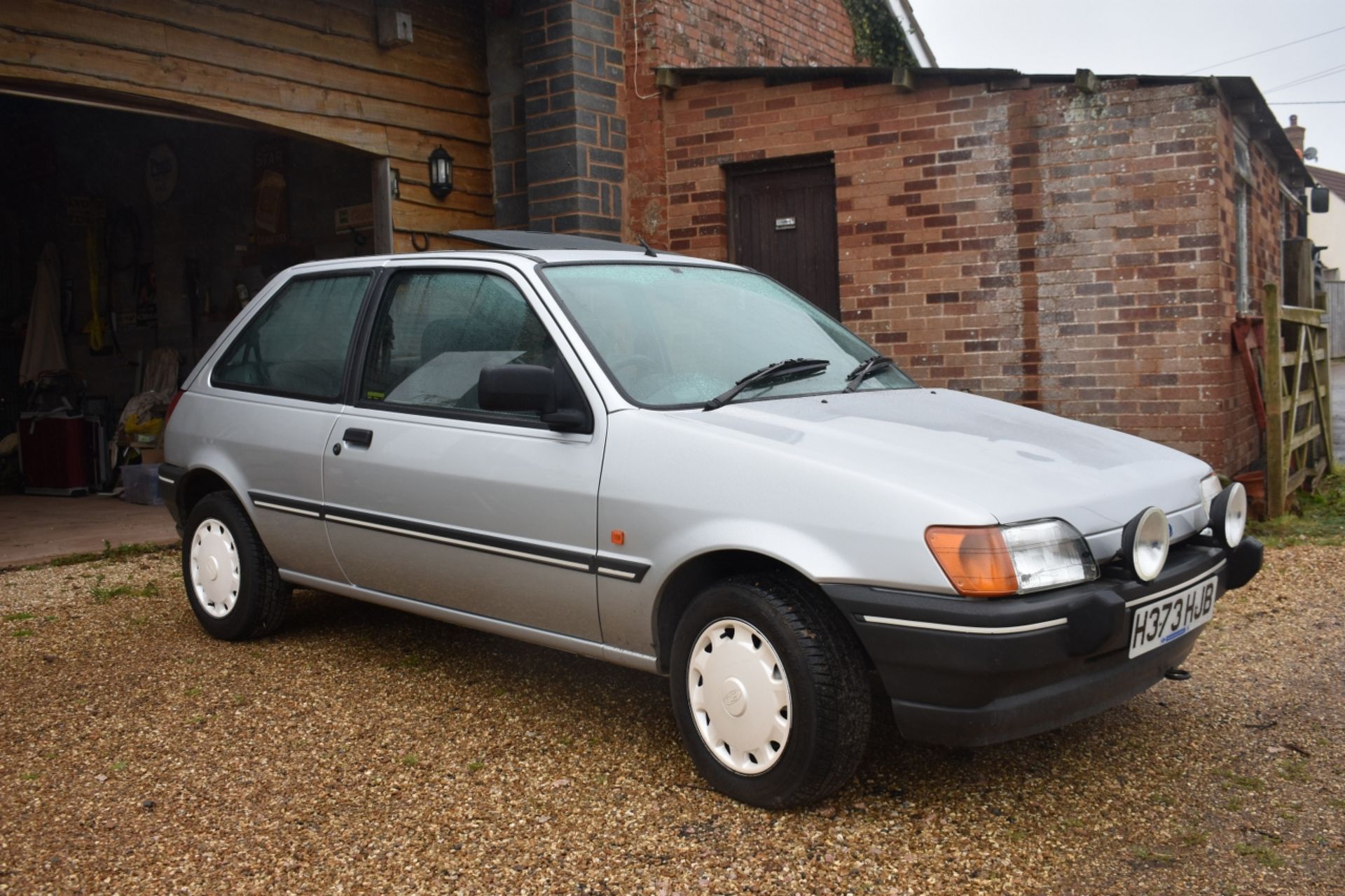 A 1990 Ford Fiesta MkIII 1600S Registration number H373 HJB V5C, MOT to February 2021 Silver with - Image 23 of 23