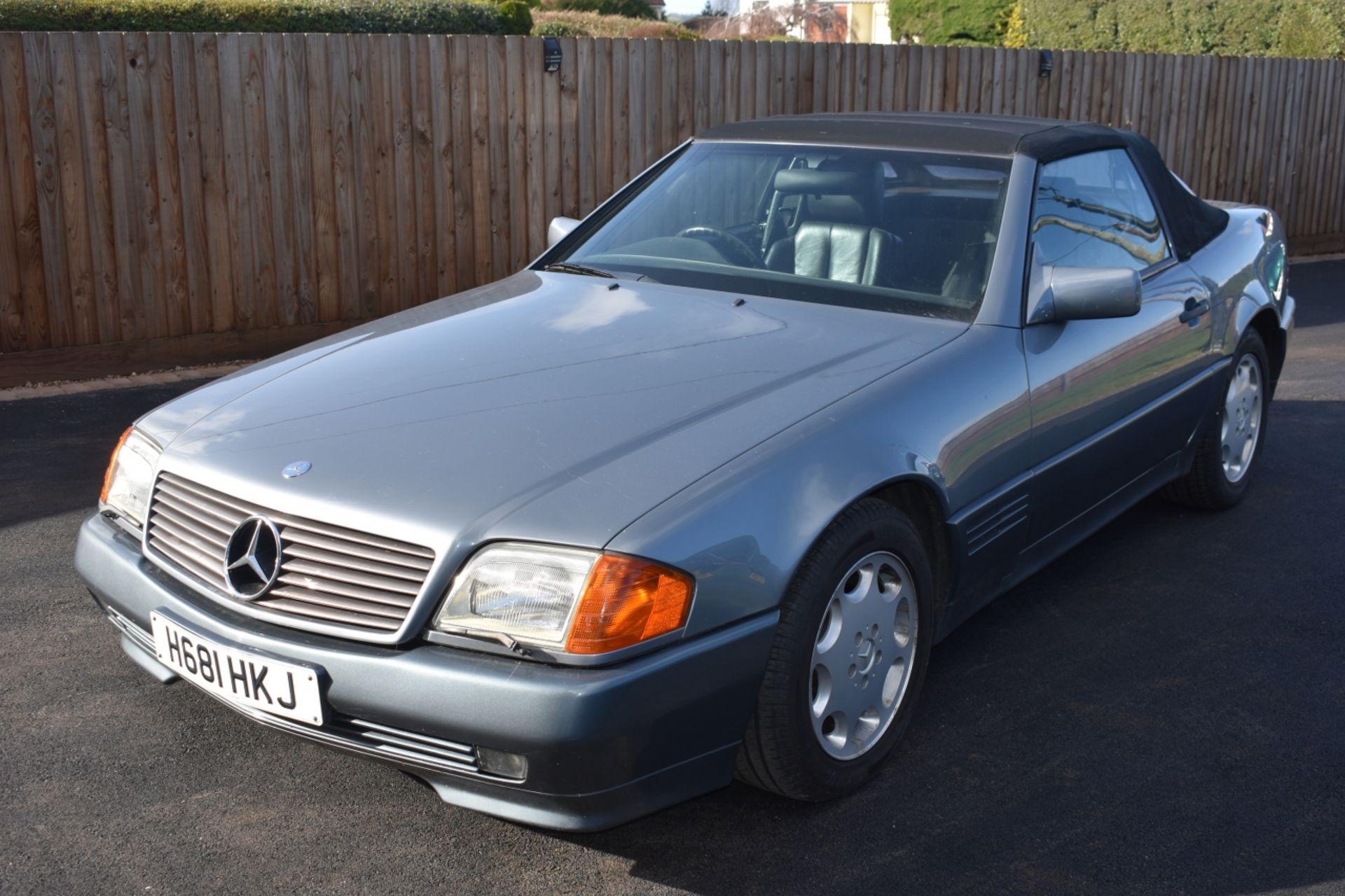 A 1991 Mercedes-Benz 300 SL-24 Registration number H681 HKJ Grey and black leather V5C MOT expires