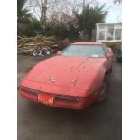 A 1983 Chevrolet Corvette C4 Registration number A541 OEL Chassis number IGIAY0784E5128138 Red and