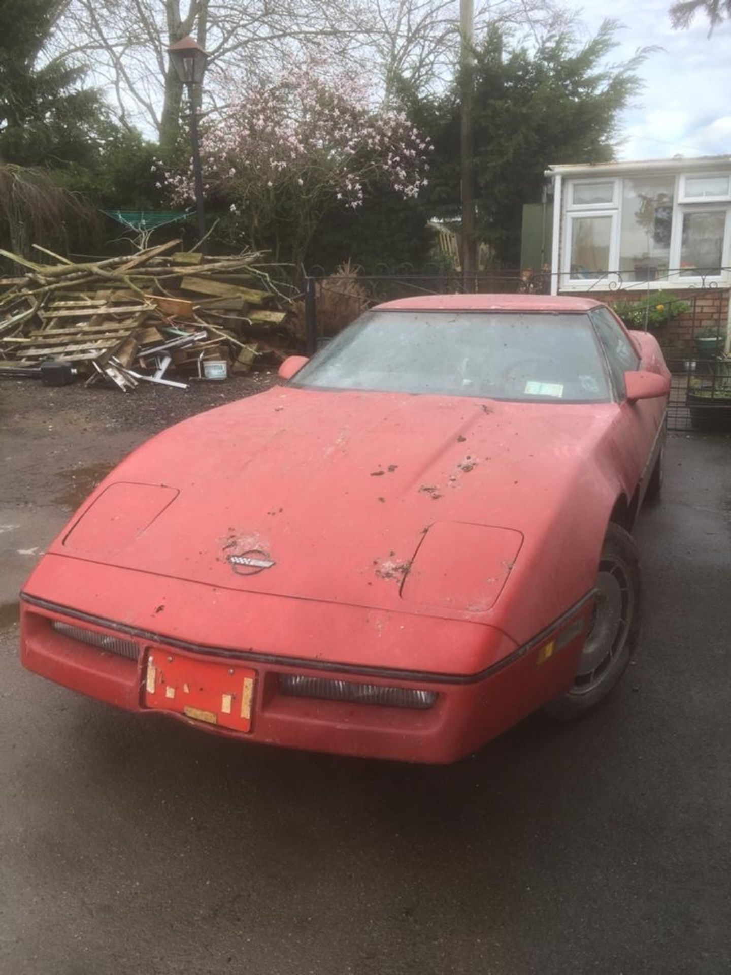 A 1983 Chevrolet Corvette C4 Registration number A541 OEL Chassis number IGIAY0784E5128138 Red and