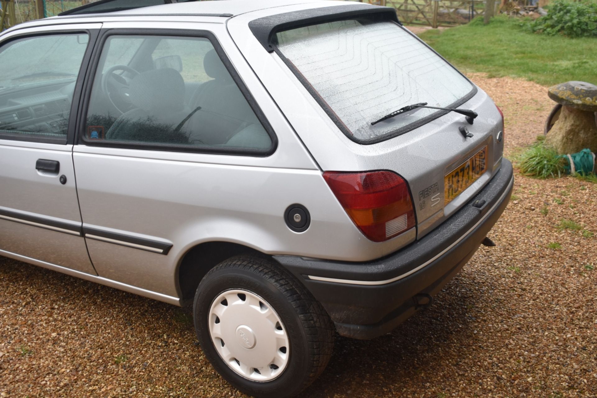 A 1990 Ford Fiesta MkIII 1600S Registration number H373 HJB V5C, MOT to February 2021 Silver with - Image 3 of 23