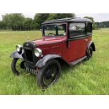 A 1933 Austin 7 box saloon Registration number WV 4333 Chassis number B8-8397 Engine number 184791