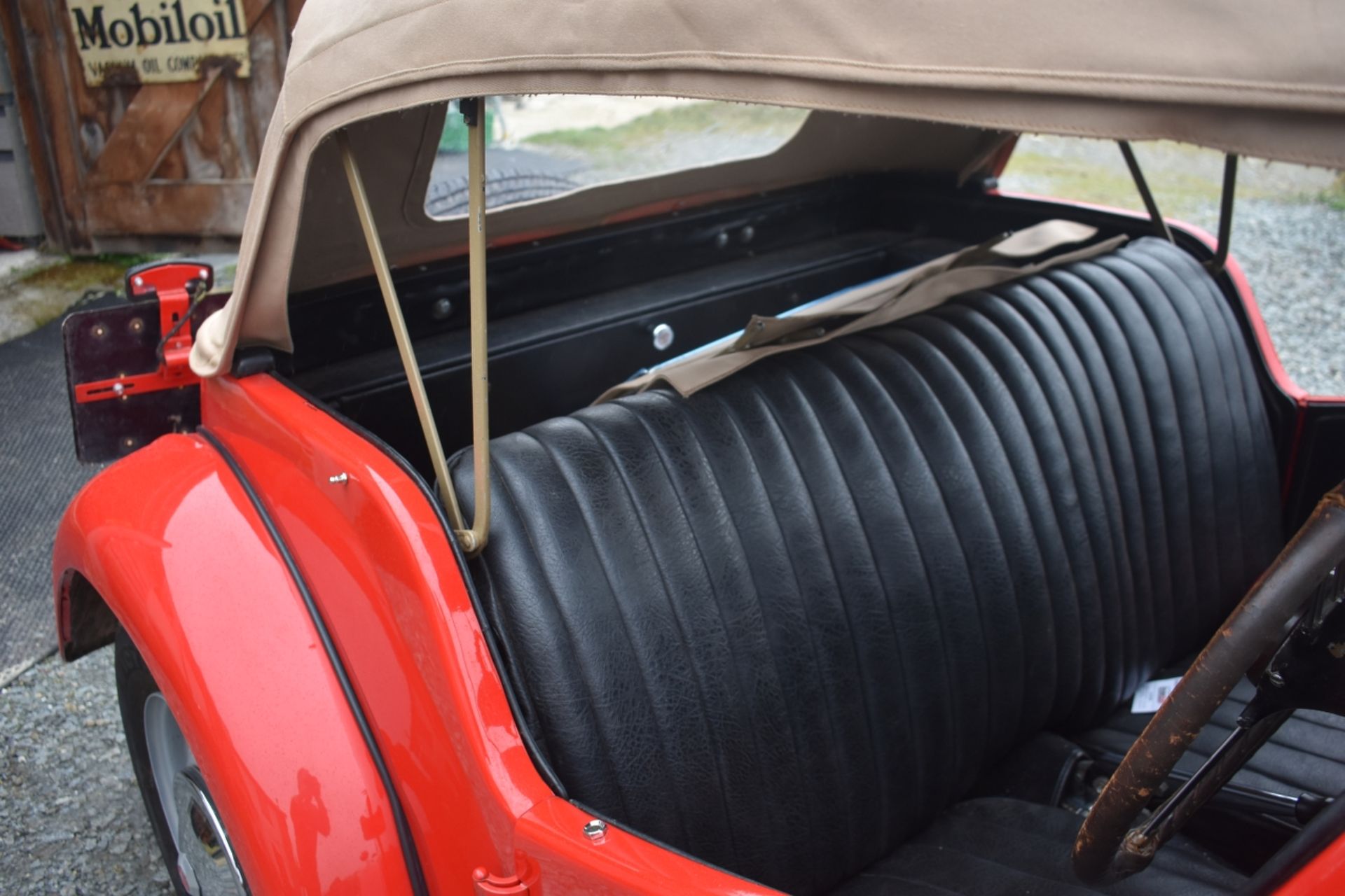 A 1953 MG TD Registration number MKV 828 Chassis number TD/28408 Engine number TD2/28446 Red with - Image 8 of 28