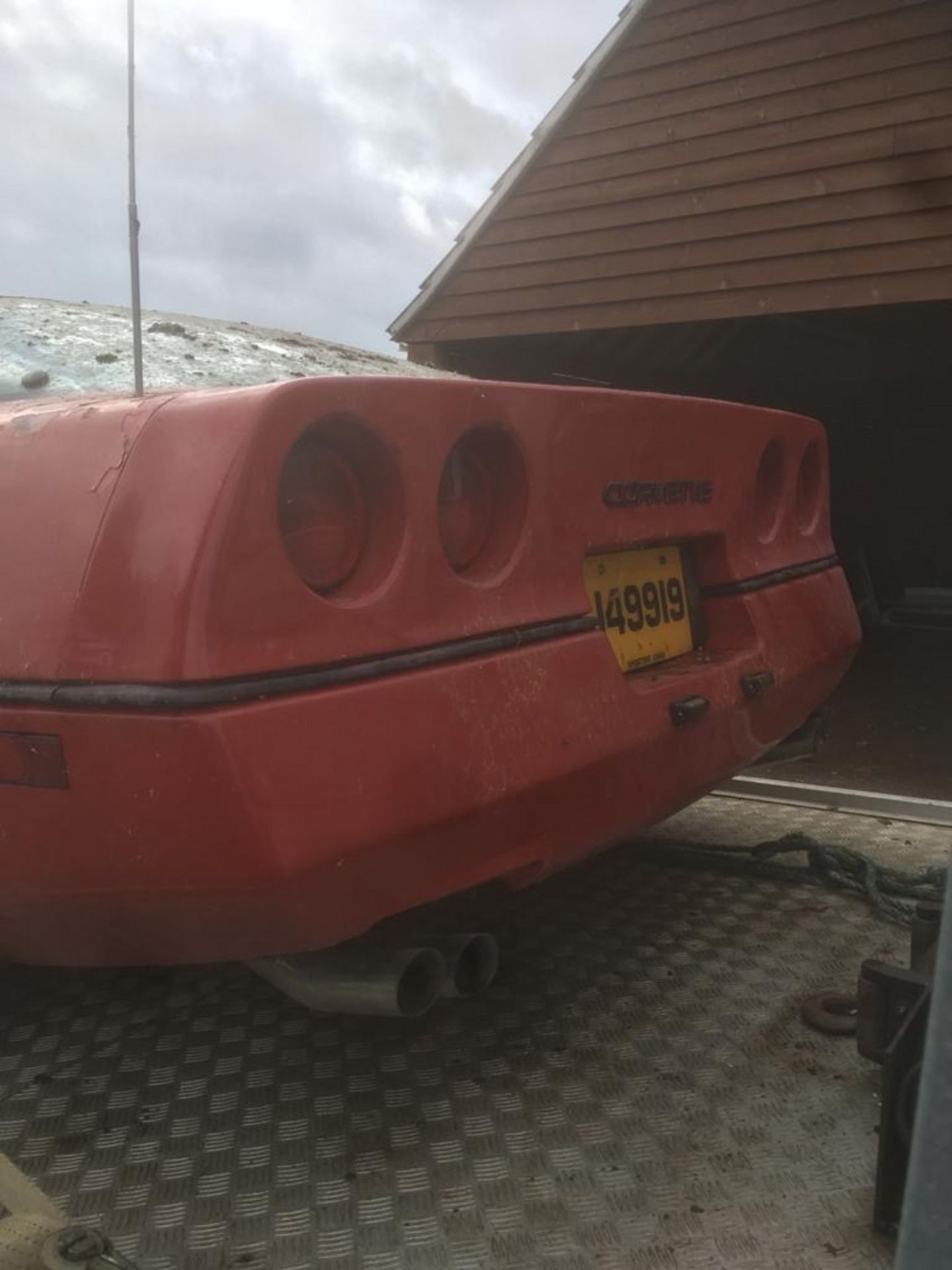 A 1983 Chevrolet Corvette C4 Registration number A541 OEL Chassis number IGIAY0784E5128138 Red and - Image 12 of 15
