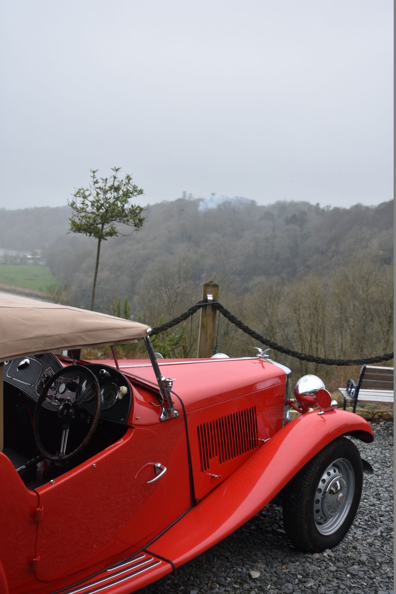 A 1953 MG TD Registration number MKV 828 Chassis number TD/28408 Engine number TD2/28446 Red with - Image 10 of 28