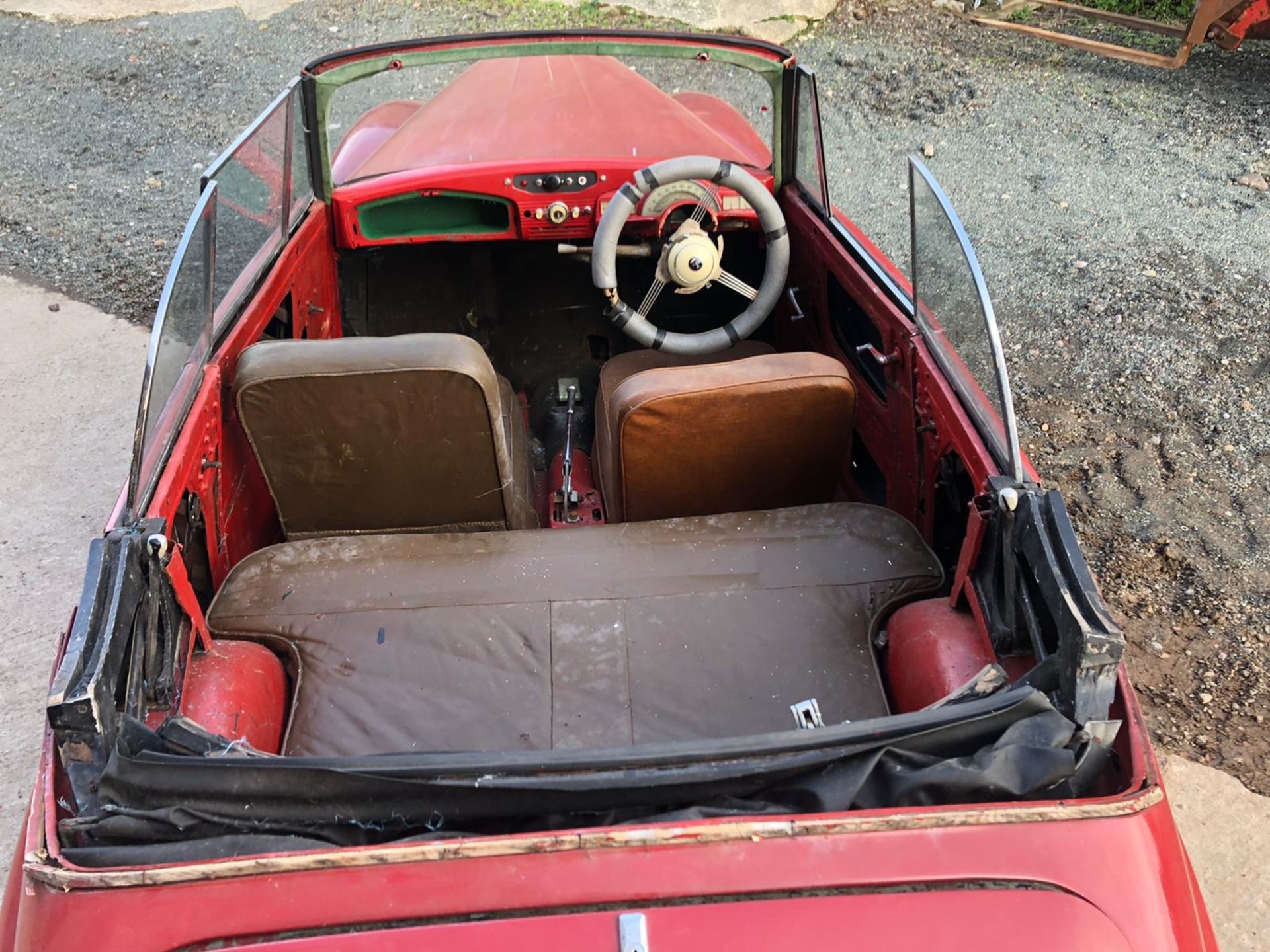 A 1950 Sunbeam-Talbot 80 Drop Head Coupe Registration number MTT 553 Red Garage stored Restoration - Image 6 of 6