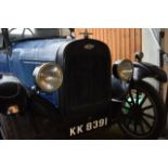 A 1923 Chevrolet Superior Roadster, Registration number KK 8391 Chassis number unknown Engine number