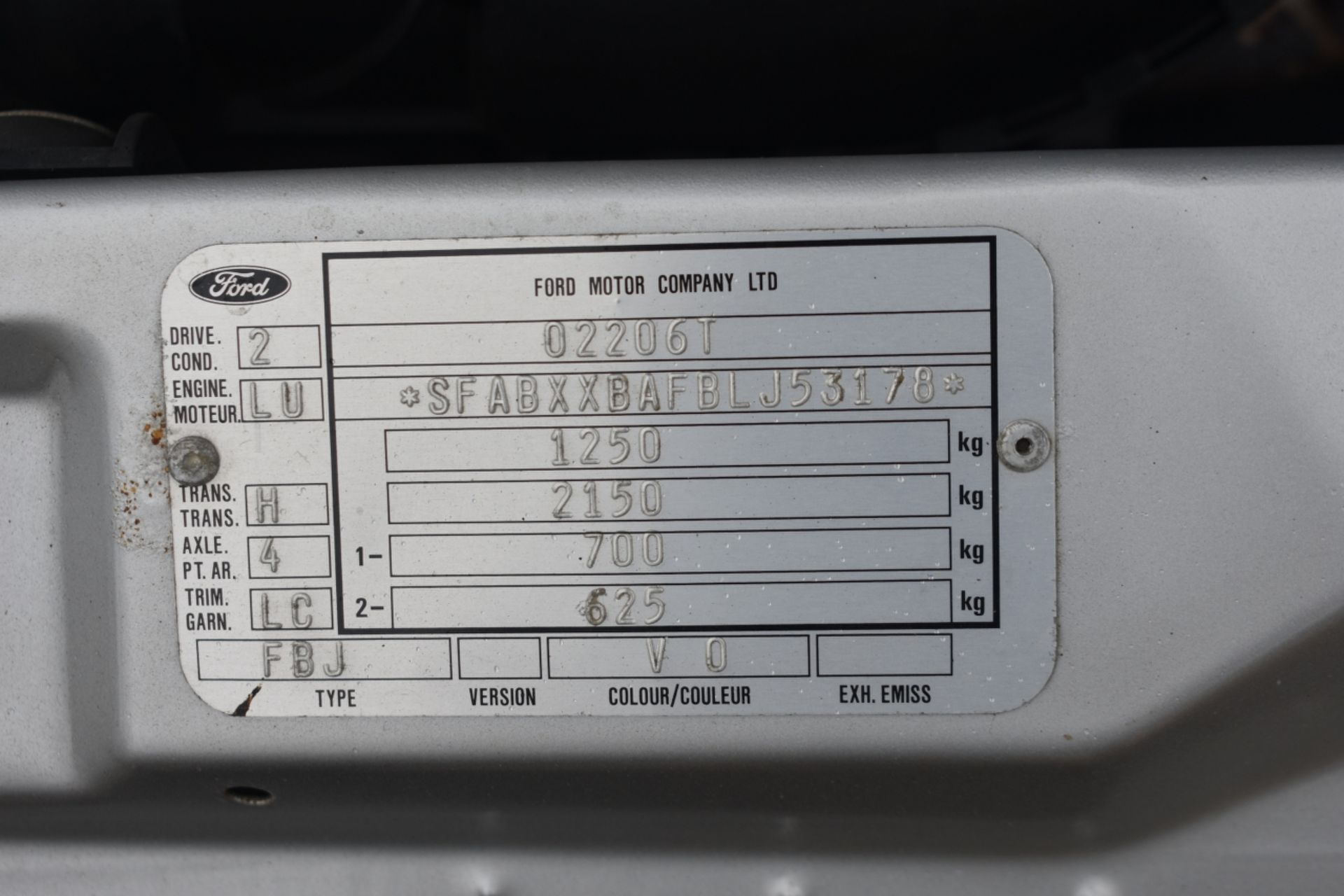 A 1990 Ford Fiesta MkIII 1600S Registration number H373 HJB V5C, MOT to February 2021 Silver with - Image 15 of 23