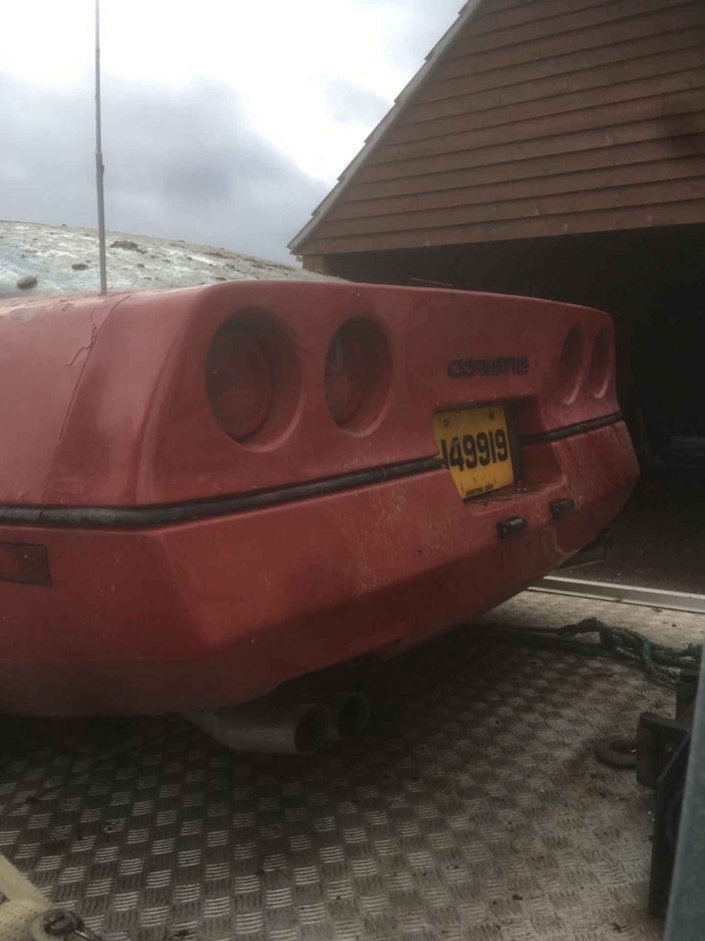 A 1983 Chevrolet Corvette C4 Registration number A541 OEL Chassis number IGIAY0784E5128138 Red and - Image 6 of 15