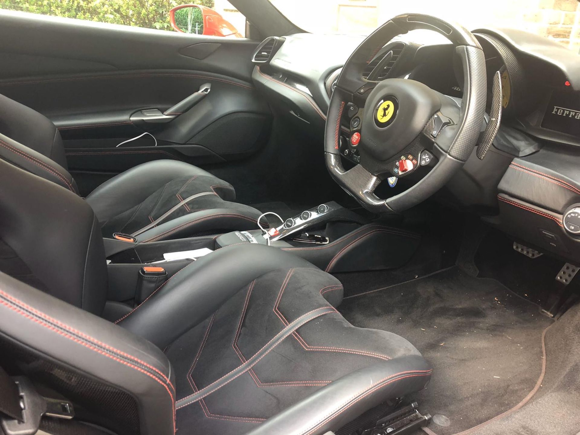 A 2017 Ferrari 488 GTB Registration number WO17 XWW Unique Rosso Fuoco 3 layer paint First MOT due - Image 7 of 8