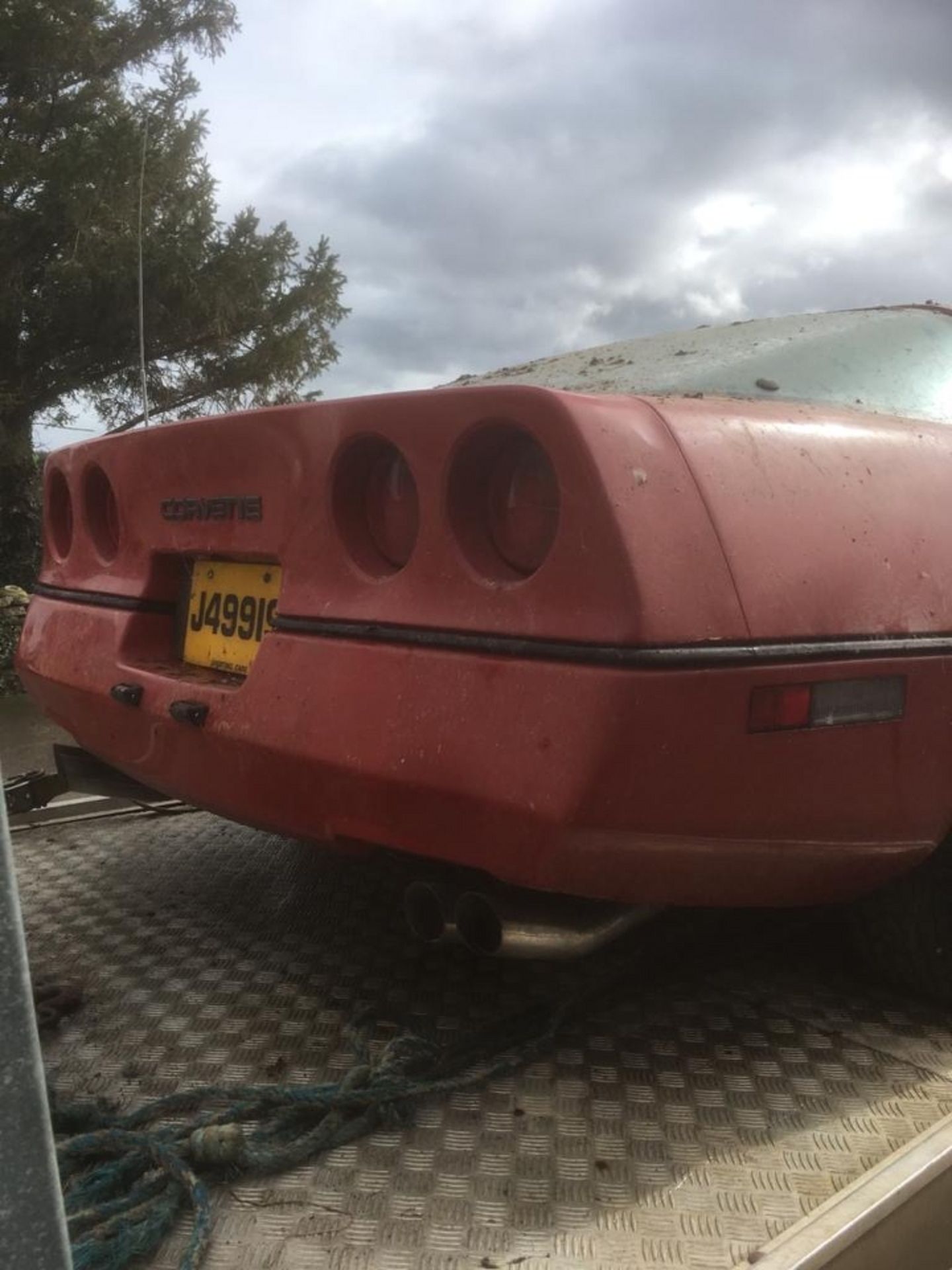 A 1983 Chevrolet Corvette C4 Registration number A541 OEL Chassis number IGIAY0784E5128138 Red and - Image 7 of 15