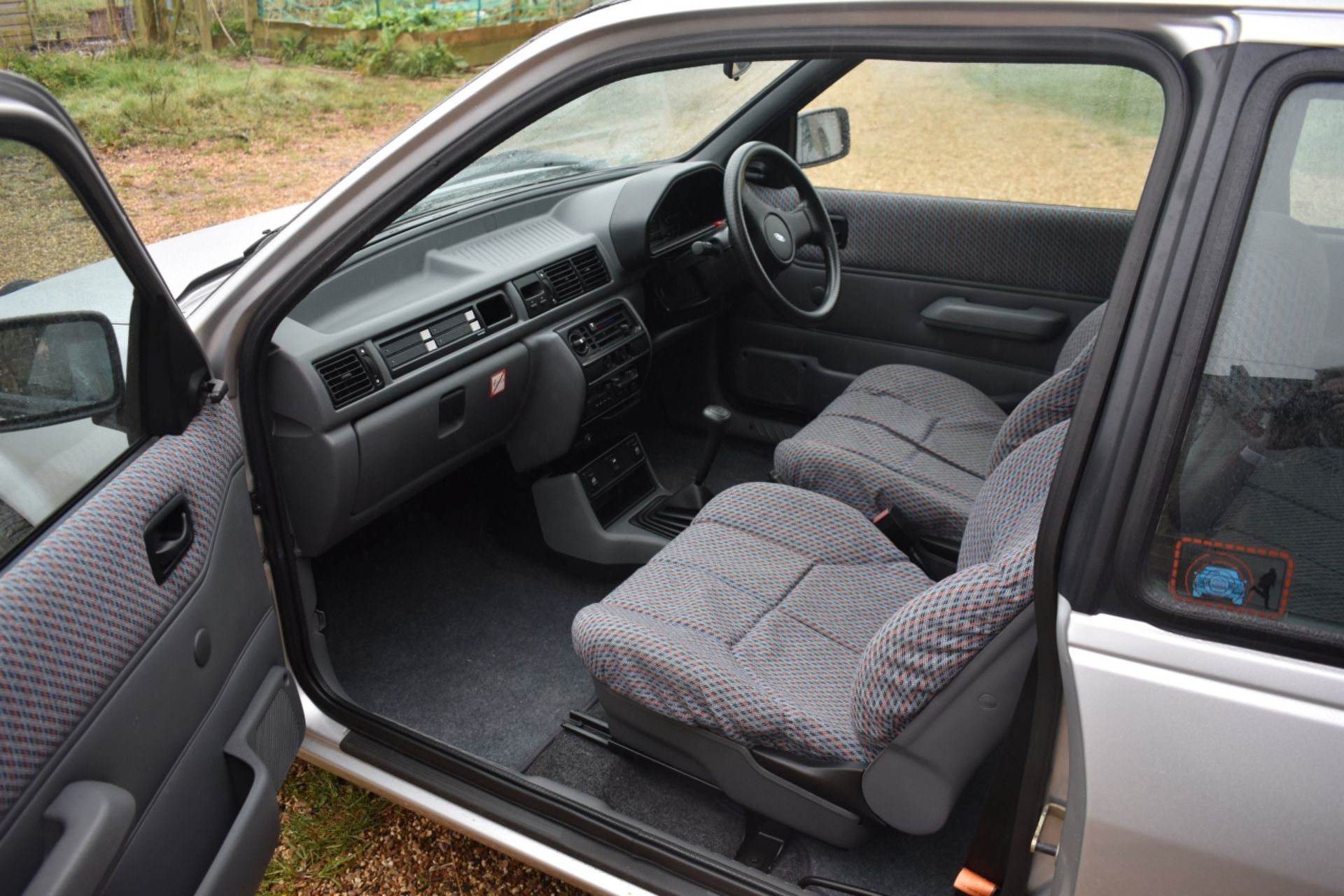 A 1990 Ford Fiesta MkIII 1600S Registration number H373 HJB V5C, MOT to February 2021 Silver with - Image 10 of 23