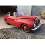 A 1950 Sunbeam-Talbot 80 Drop Head Coupe Registration number MTT 553 Red Garage stored Restoration